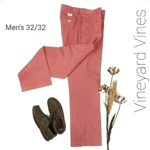 🔴Vineyard Vines Mens Coral Pink Jean Dockers 32
